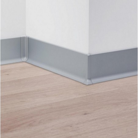 Listwa przypodłogowa aluminiowa aluminium anodowane 90/6SF metal line Profilpas - cokół H6, 200 cm