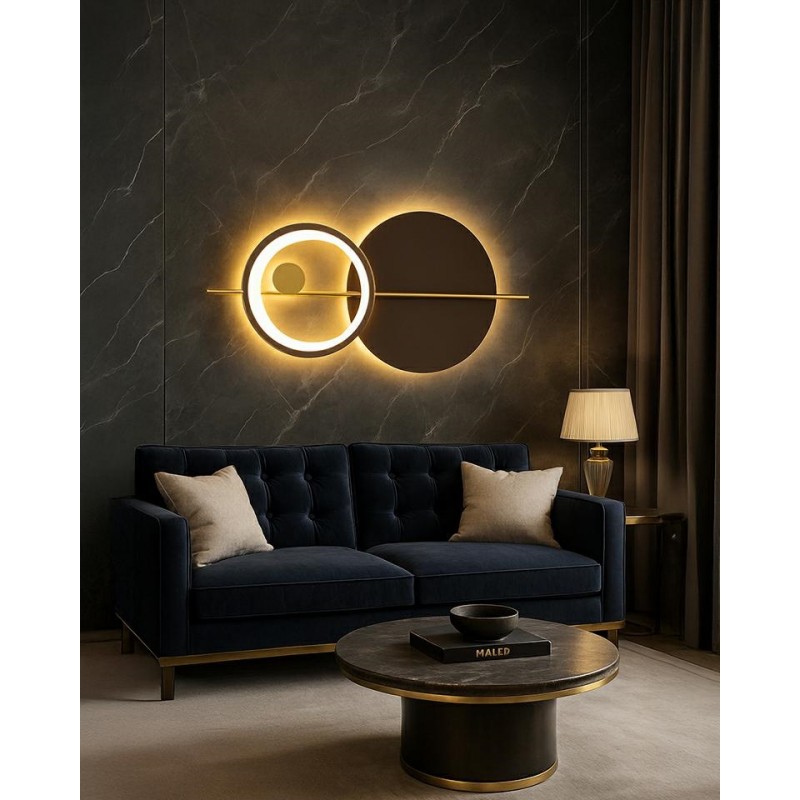 Moosee Lampa Ścienna Moons Złota