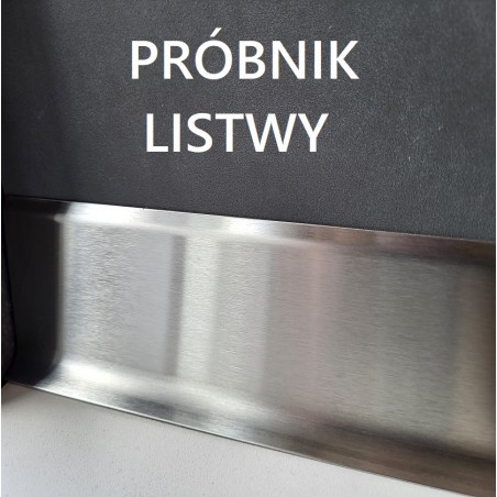 Próbnik - listwa przypodłogowa stal nierdzewna szczotkowana 90/8SF metal line Profilpas - cokół H8, 15 cm