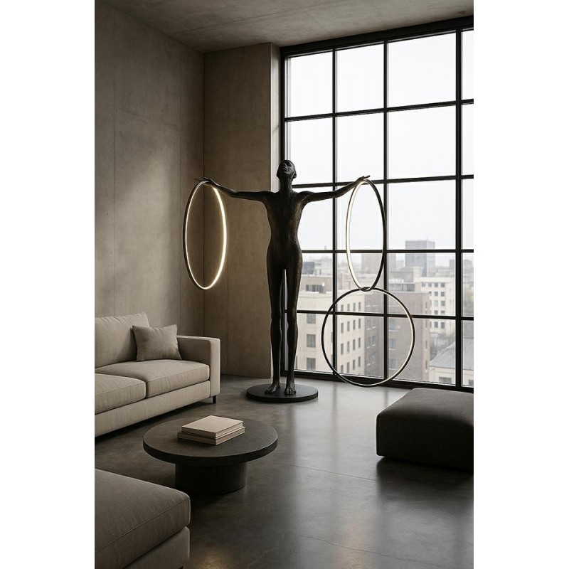 Lampa podłogowa HUMAN CIRCULO włókno szklane