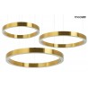 Lampa wisząca RING 60 + 80 + 100 złota na jednej podsufitce