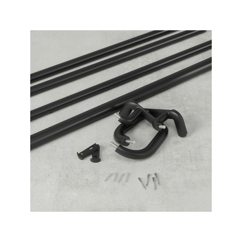 Umbra Karnisz Twilight Double 76 - 213    Cm Czarny Mat