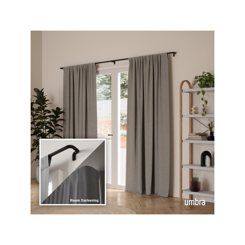 Umbra Karnisz Twilight 168 - 365 Cm       Czarny Mat
