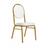 Krzesło Bankietowe / Konferencyjne        Hestia Białe / Złote