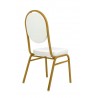 Krzesło Bankietowe / Konferencyjne        Hestia Białe / Złote