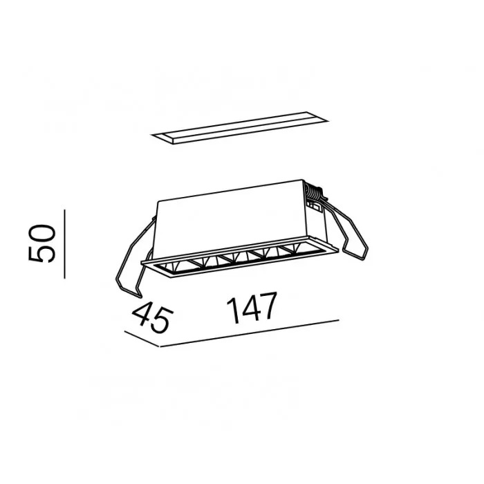 Aqform RAFTER points 15 cm LED trim wpuszczany