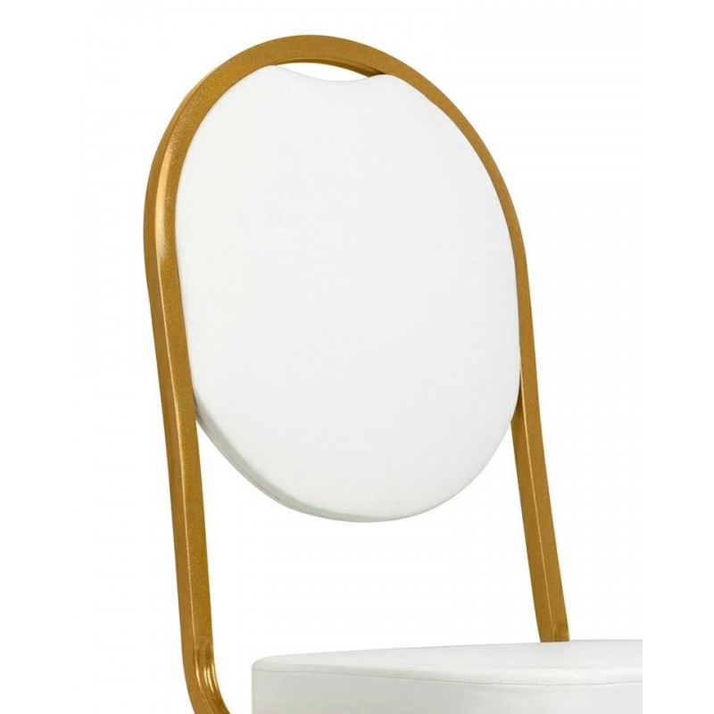 Krzesło Bankietowe / Konferencyjne        Hestia Białe / Złote