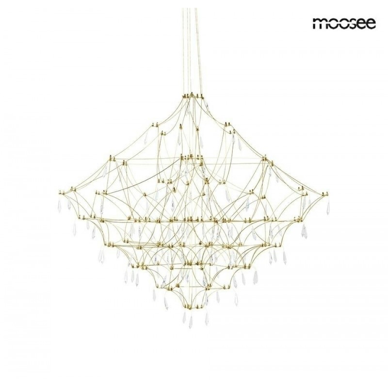 Lampa wisząca CONSTELATION 77 GOLD - LED, stal szczotkowana