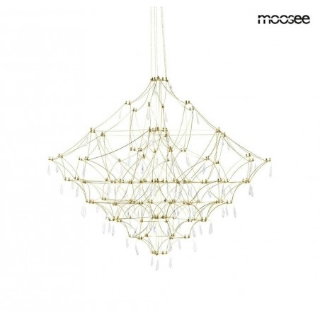 Lampa wisząca CONSTELATION 77 GOLD - LED, stal szczotkowana