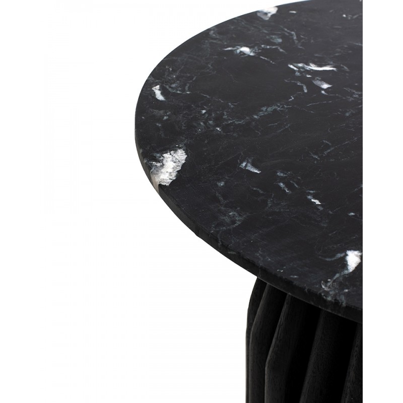 Mamaison Stolik Levante Czarny Marmur /   Drewno
