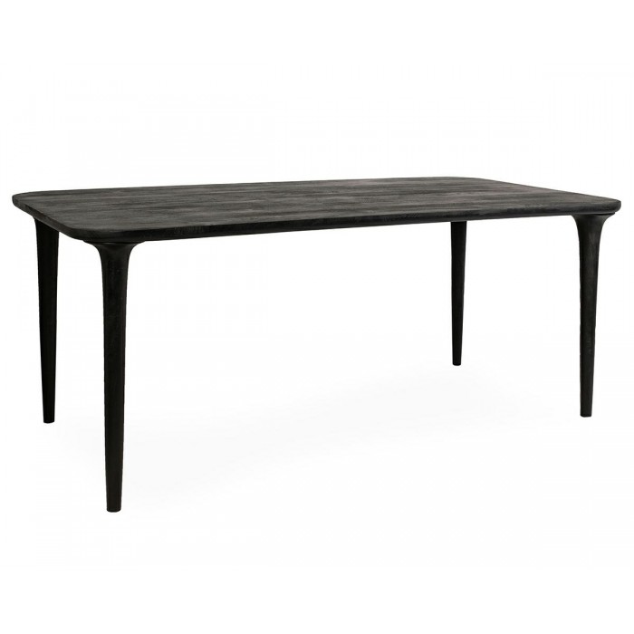 Mamaison Stół Jadalniany Laminar 200      Czarny / Drewno