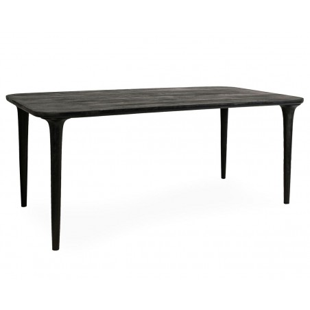 Mamaison Stół Jadalniany Laminar 200      Czarny / Drewno