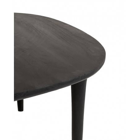 Mamaison Stół Jadalniany Laminar 120      Czarny / Drewno