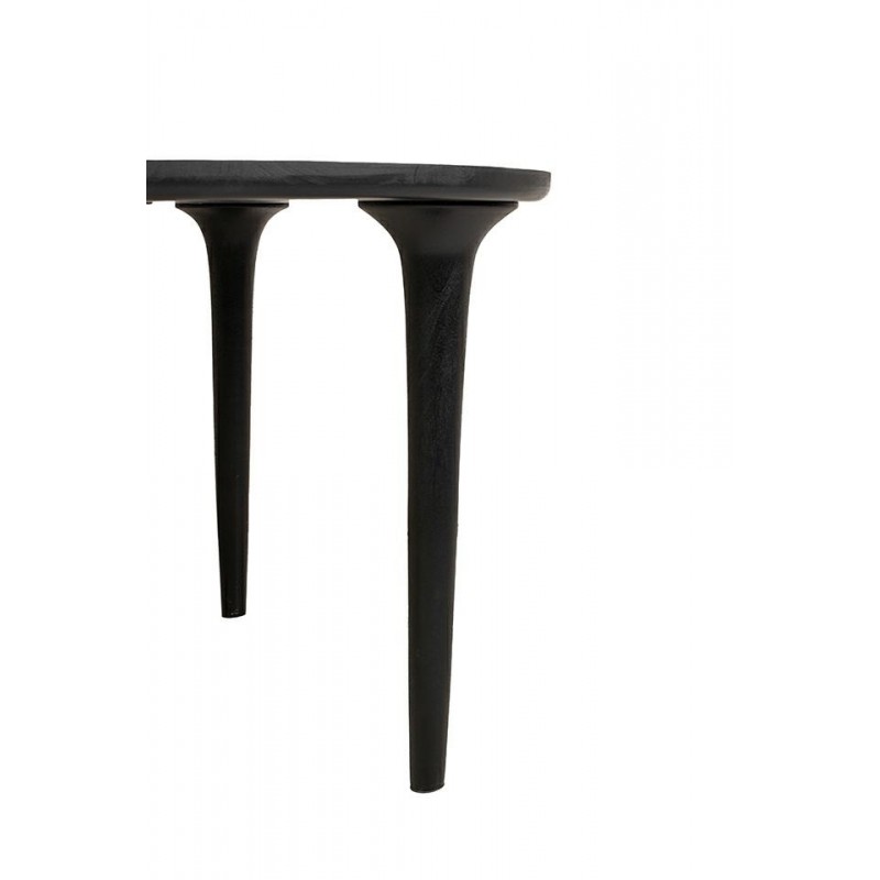 Mamaison Stół Jadalniany Laminar 120      Czarny / Drewno