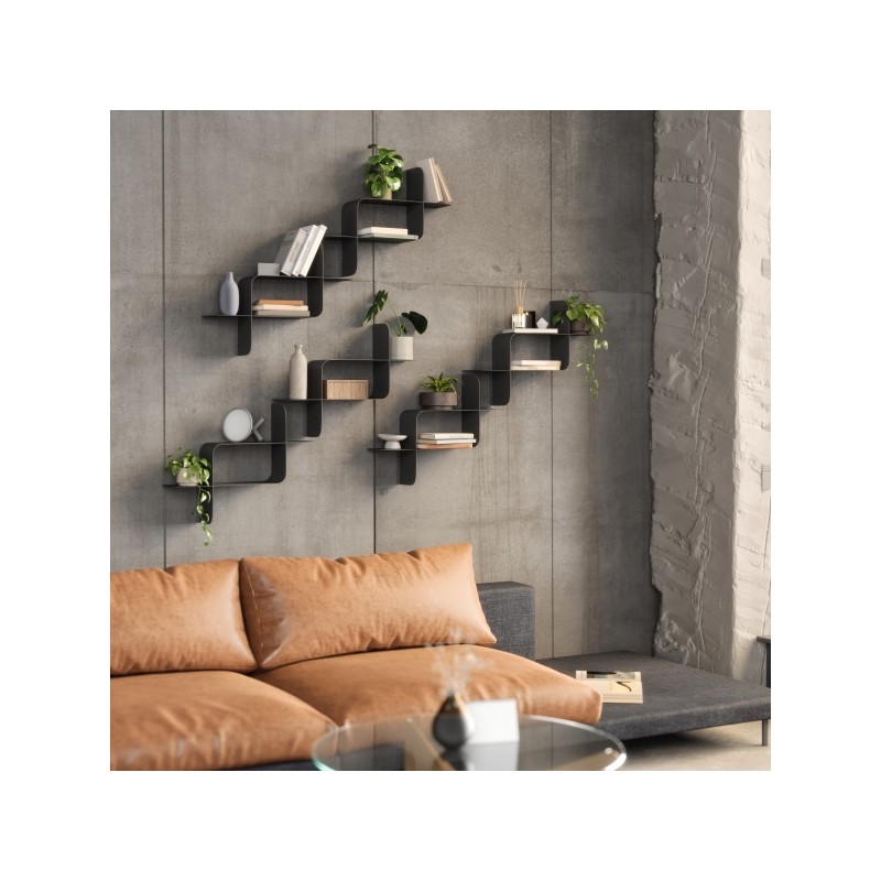 Umbra Zestaw 2 Półek Ściennych Montage    Czarny