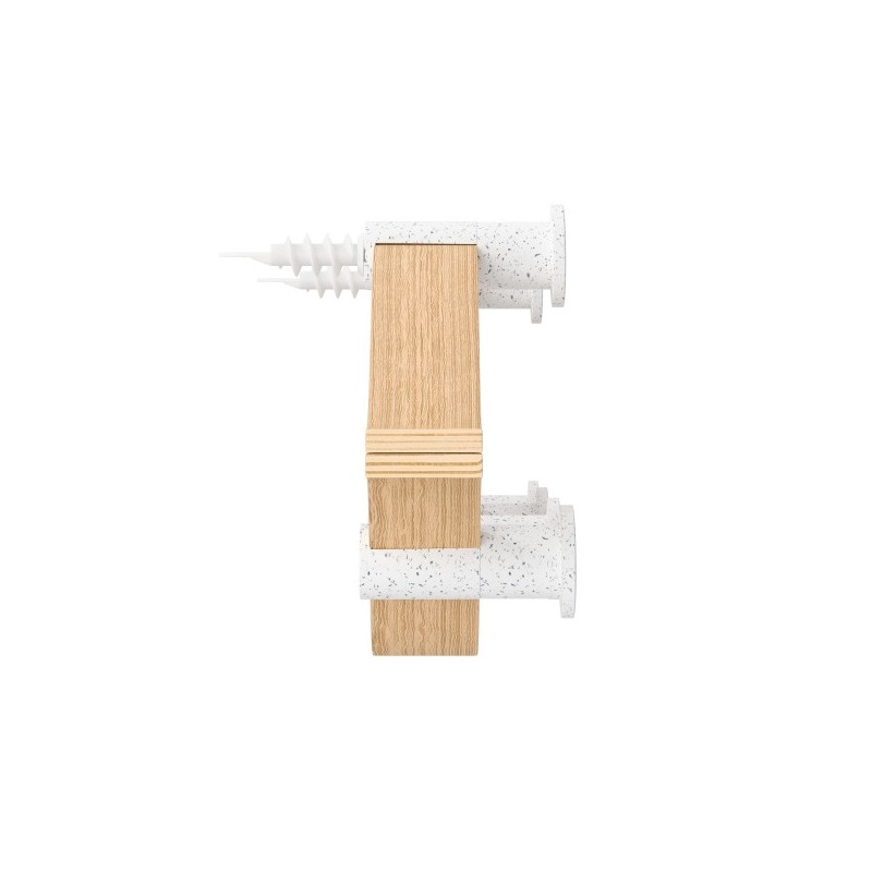 Umbra Wieszak Montage 6 Biały /           Naturalny