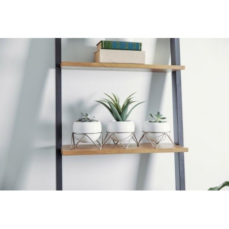 UMBRA doniczki POTSY - biały, srebrny