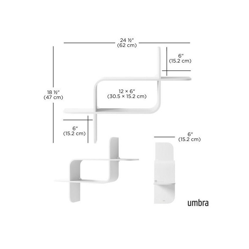 Umbra Półka Ścienna Montage Biała
