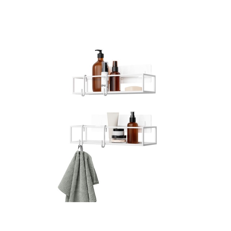 Umbra Zestaw 2 Półek Prysznicowych        Cubiko Biały