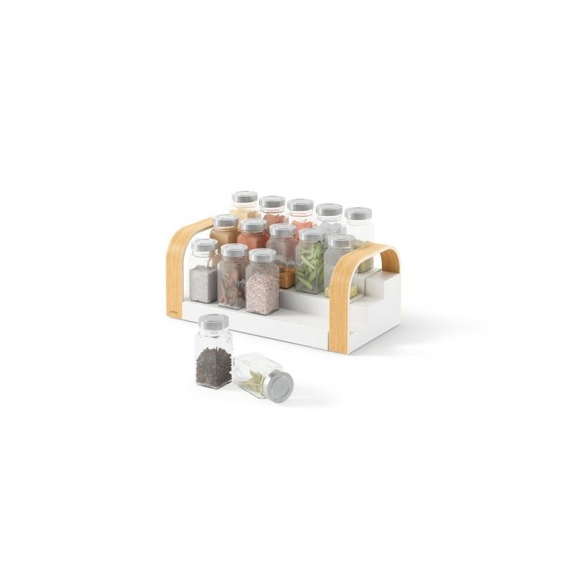 Umbra Półka Na Przyprawy Bellwood Biała   / Jasnobrązowa