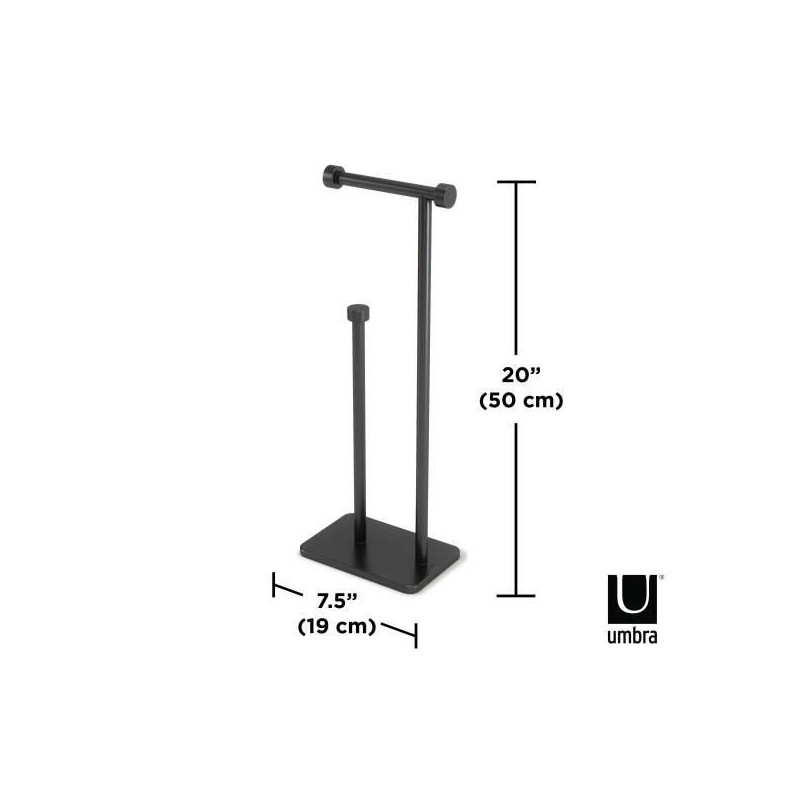 Umbra Stojak Na Papier Toaletowy Cappa    Czarny