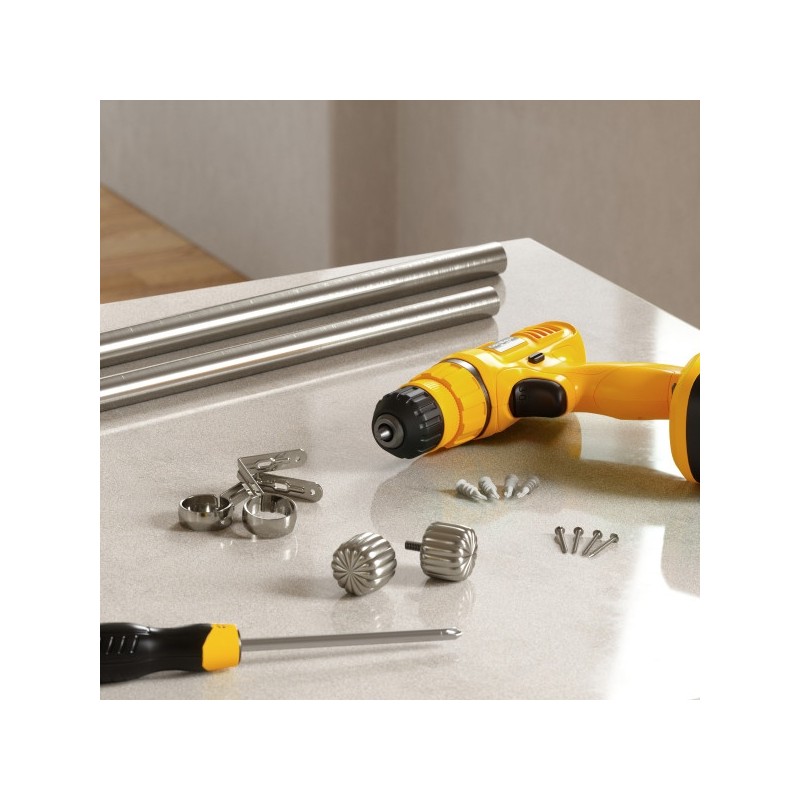 Umbra Karnisz Cleo 168 - 305 Cm Srebrny