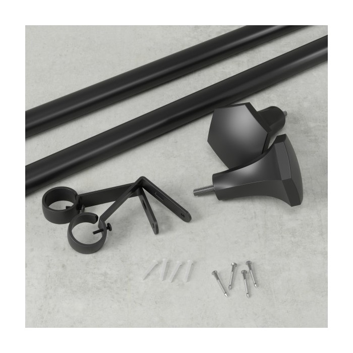 Umbra Karnisz Sita 183 - 366 Cm Czarny