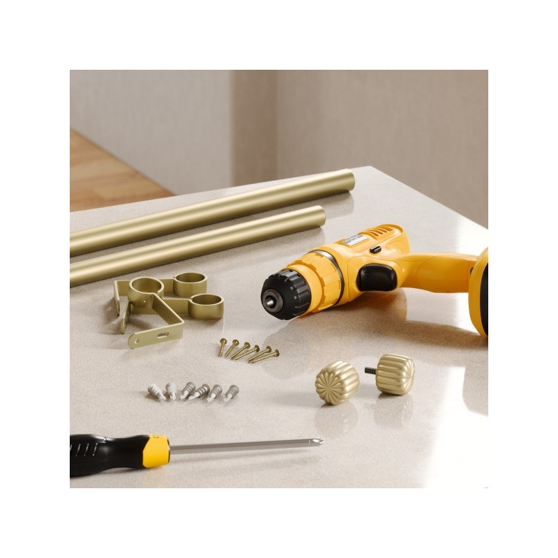 Umbra Karnisz Cleo 91 - 168 Cm Złoty