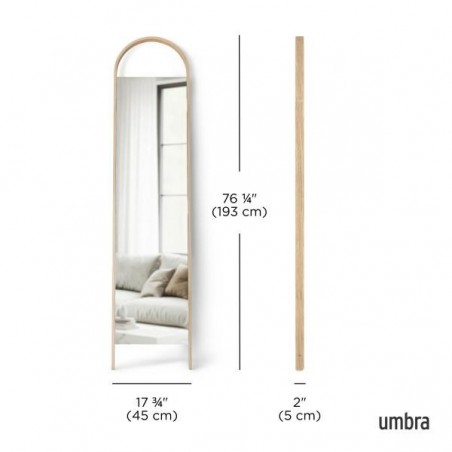 Umbra Lustro Stojące Bellwood Brązowe