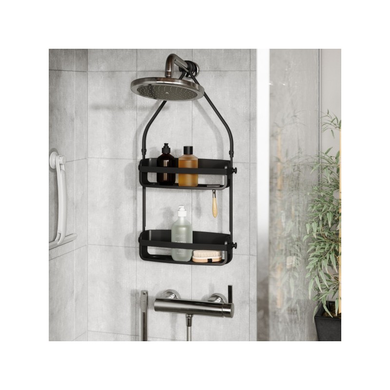 Umbra Organizer Łazienkowy Flex Czarny