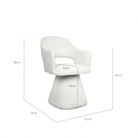 Mamaison Krzesło Verona Beżowe