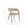 Mamaison Krzesło Iris Beżowe