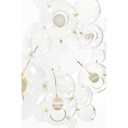 Moosee Lampa Wisząca Capri Disc 5 Złota   - 300 Led, Aluminium, Szkło