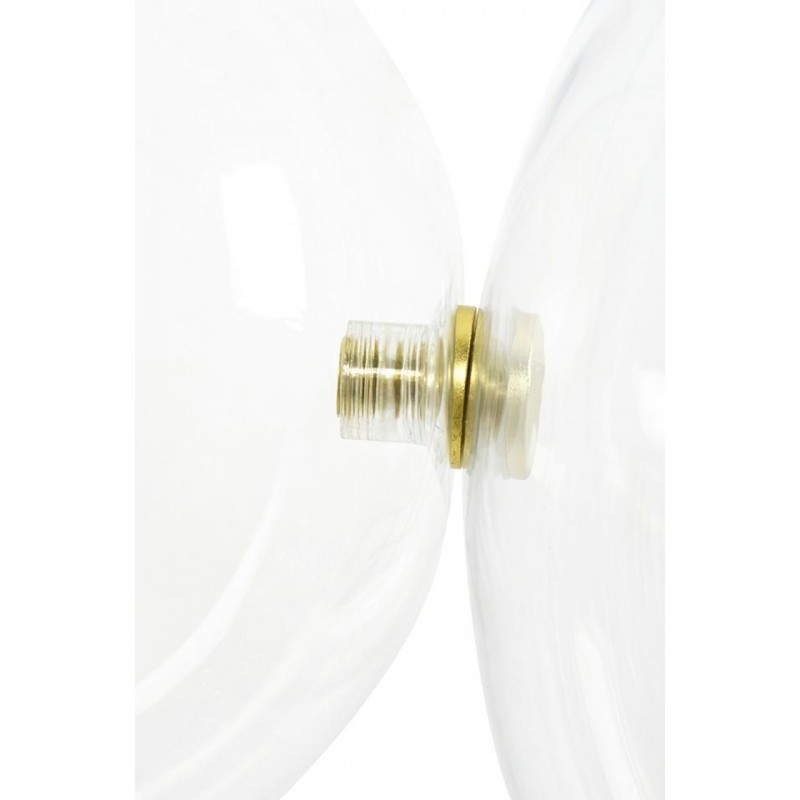 Moosee Lampa Wisząca Capri Disc 5 Złota   - 300 Led, Aluminium, Szkło