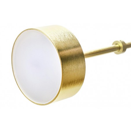 Moosee Lampa Wisząca Capri Disc 5 Złota   - 300 Led, Aluminium, Szkło