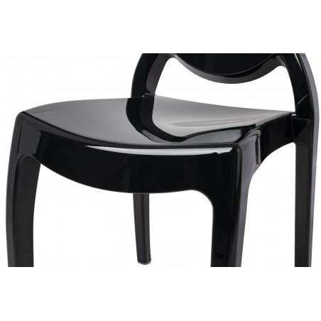 Krzesło Elizabeth Czarne - Poliwęglan