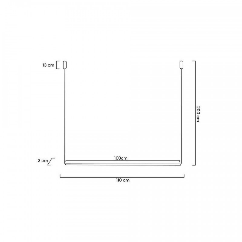 MOOSEE lampa wisząca OMBRE LEVEL 100 złota