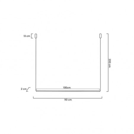 MOOSEE lampa wisząca OMBRE LEVEL 100 złota