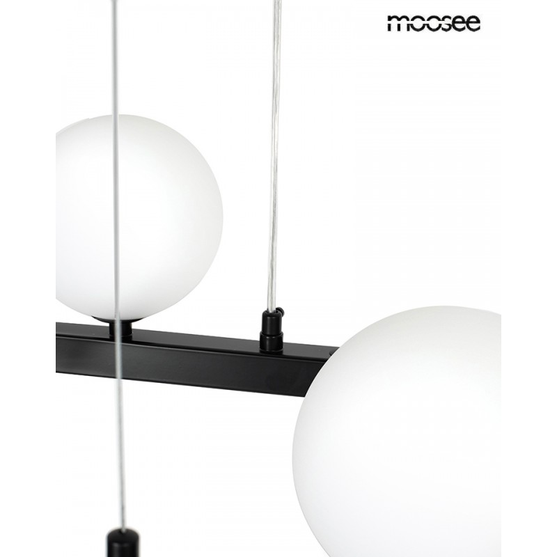 Moosee Lampa Wisząca Alure Oval 120       Czarna/mleczna