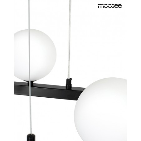 Moosee Lampa Wisząca Alure Oval 120       Czarna/mleczna