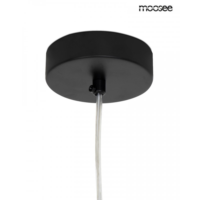 Moosee Lampa Wisząca Alure Oval 120       Czarna/mleczna