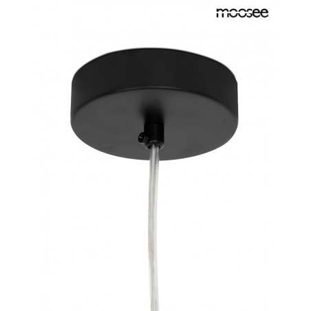 Moosee Lampa Wisząca Alure Oval 120       Czarna/mleczna