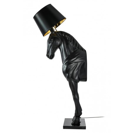 Moosee Lampa Podłogowa Koń Horse Stand    M Czarna - Włókno Szklane