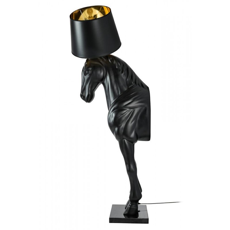 Moosee Lampa Podłogowa Koń Horse Stand    M Czarna - Włókno Szklane