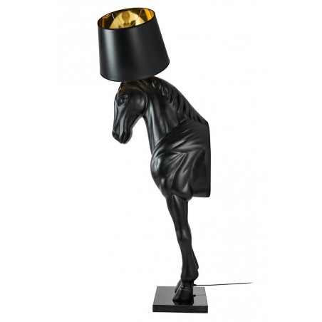 Moosee Lampa Podłogowa Koń Horse Stand    M Czarna - Włókno Szklane