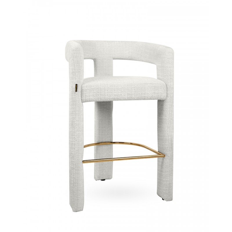 Mamaison Krzesło Barowe Logan Białe