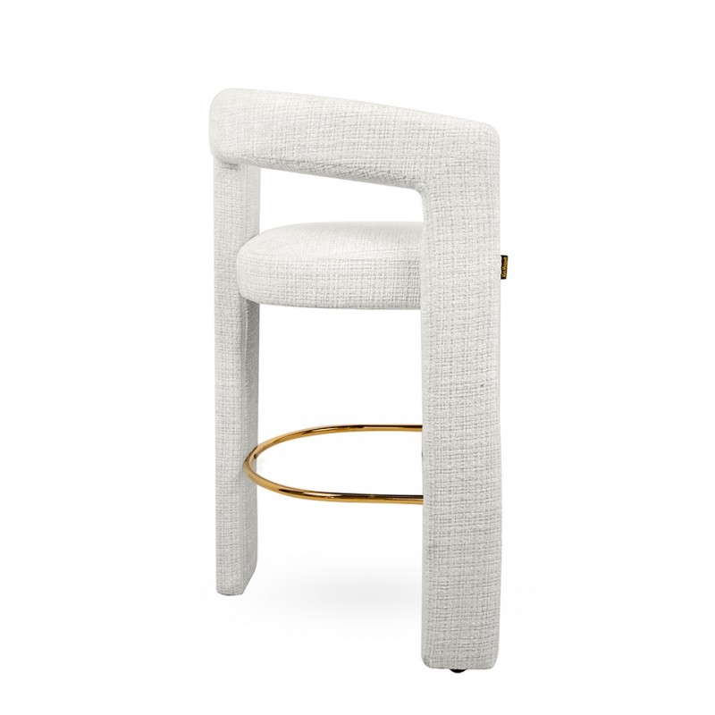 Mamaison Krzesło Barowe Logan Białe