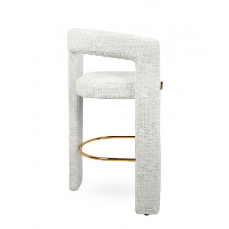 Mamaison Krzesło Barowe Logan Białe