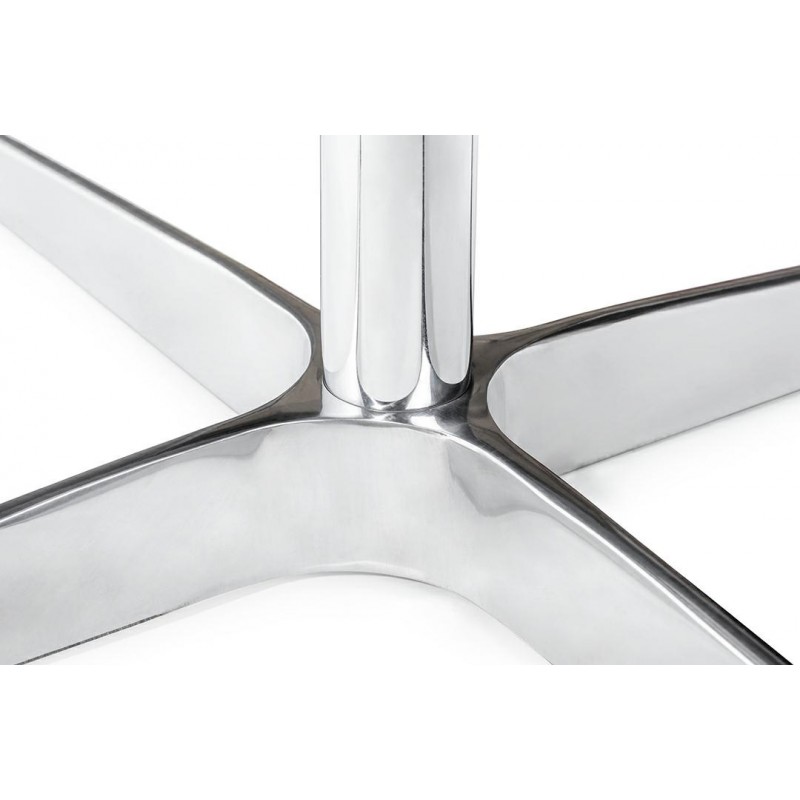 Fotel Swan Wool Premium Czerwony -  Wełna, Podstawa Stal