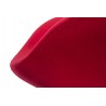 Fotel Swan Wool Premium Czerwony -  Wełna, Podstawa Stal